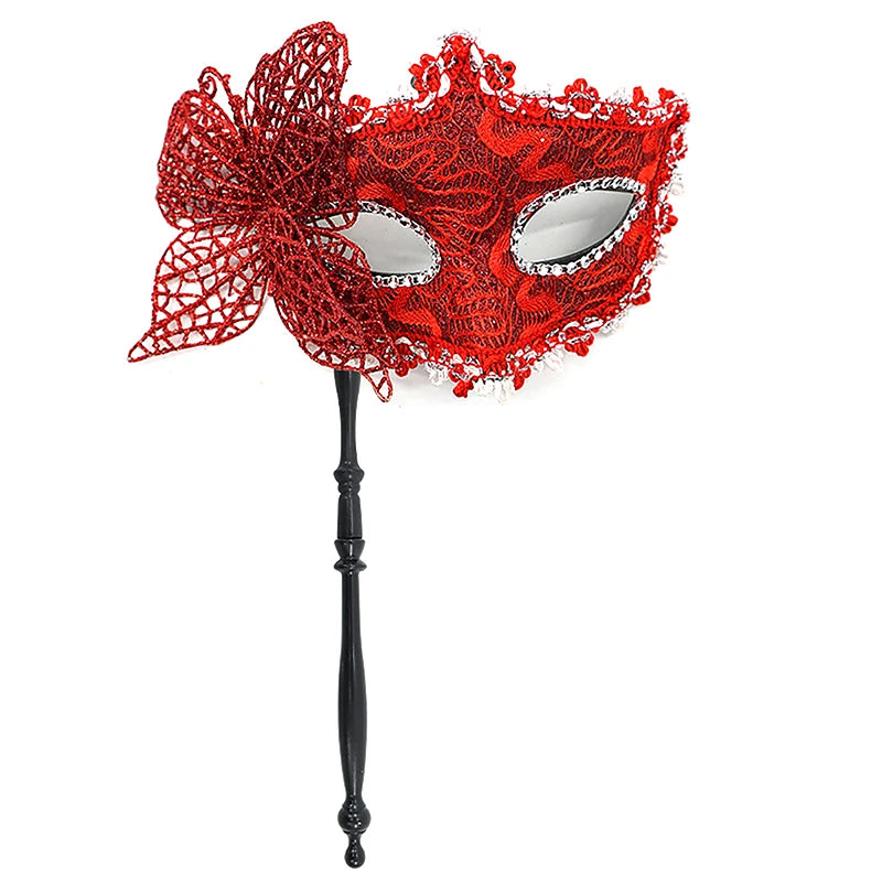 Elegant Halvmaske på Pinne for Damer
