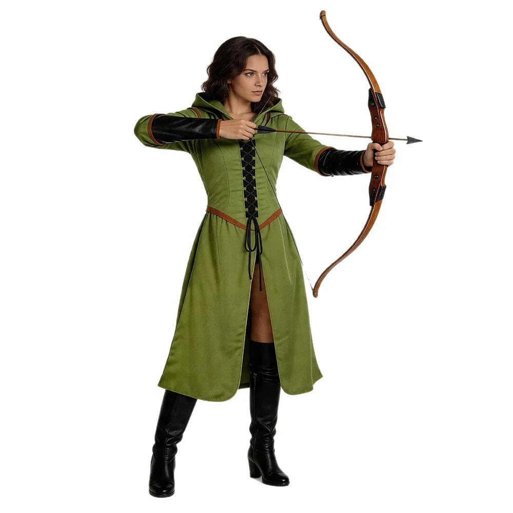 Womens Medieval Hooded With Kostyme