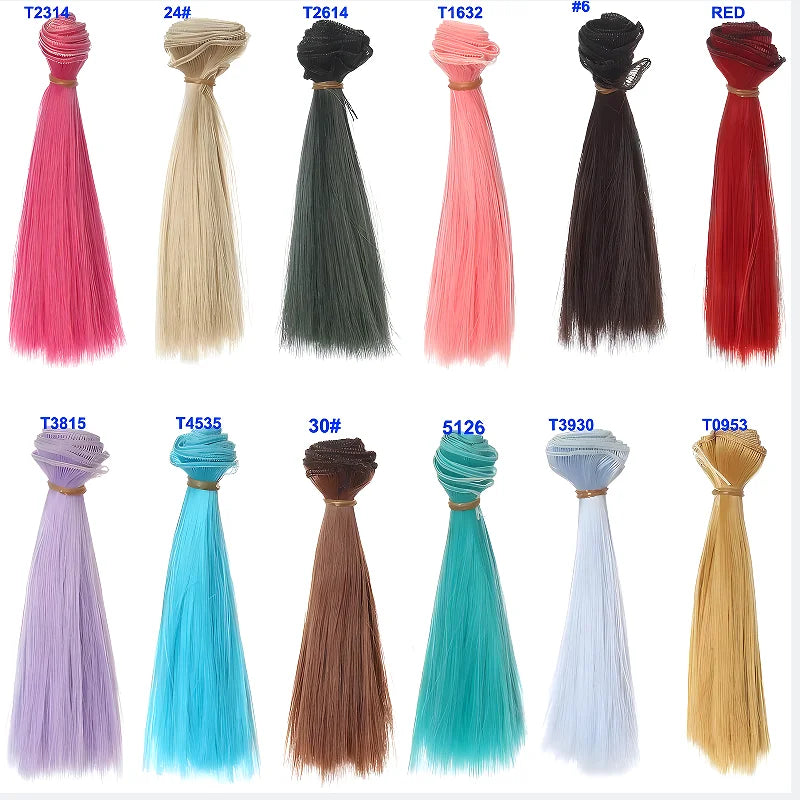 Dukkehår / BJD Parykk-Tresse (15–25 cm)