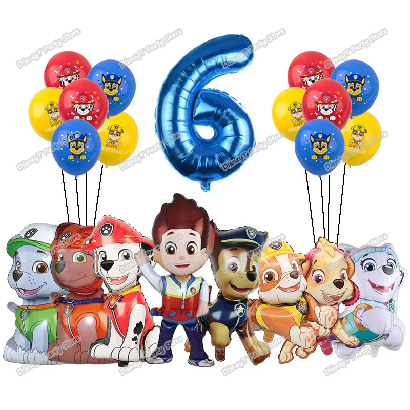 Paw Patrol Bursdagssett – Ballonger, Servise & Banner