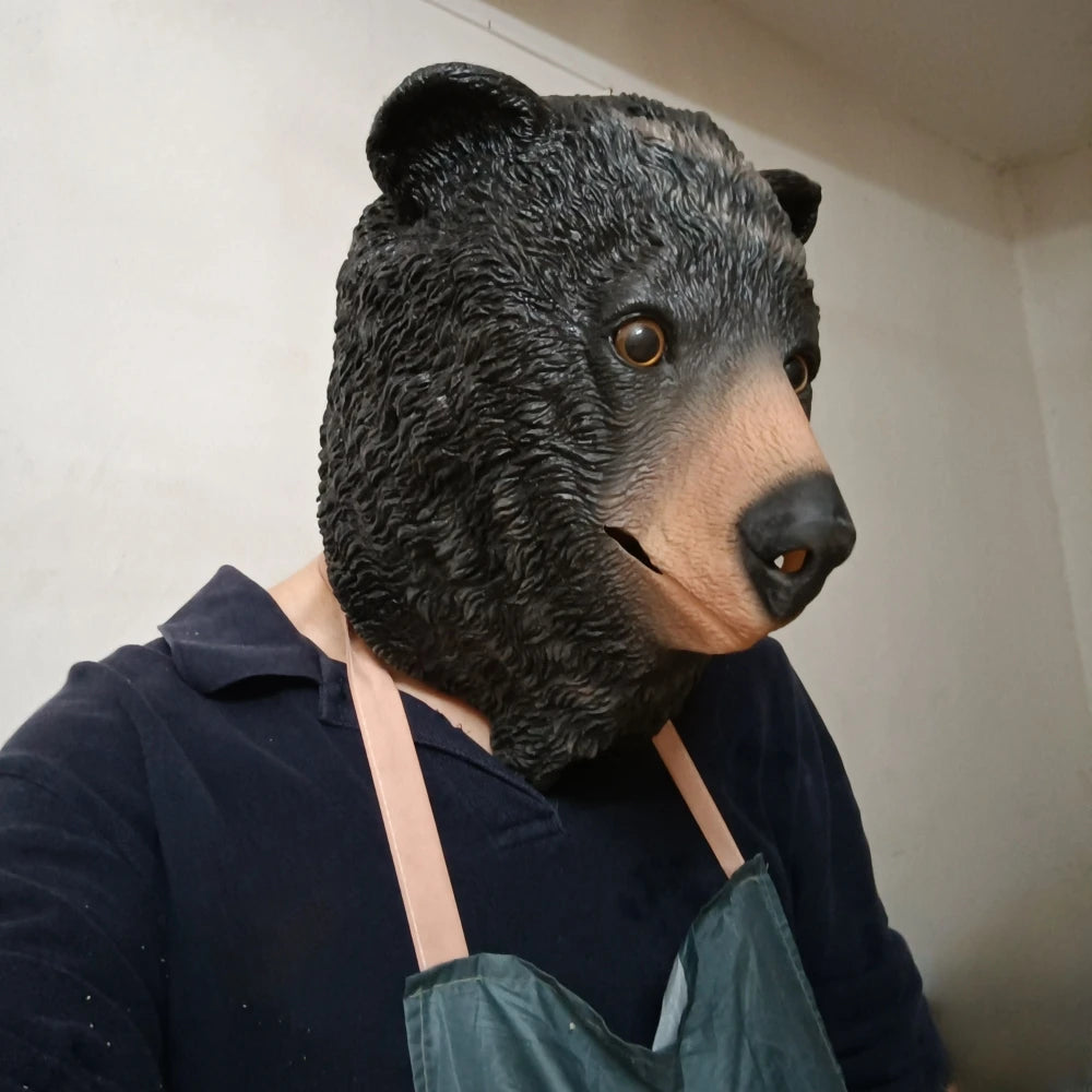 Realistisk Bjørn Maskot Dyremaske