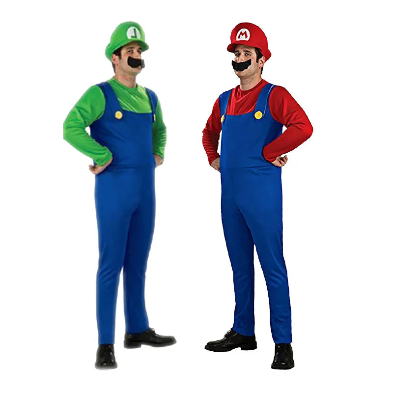 Super Mario Bros Luigi Eksklusivt Kostymesett