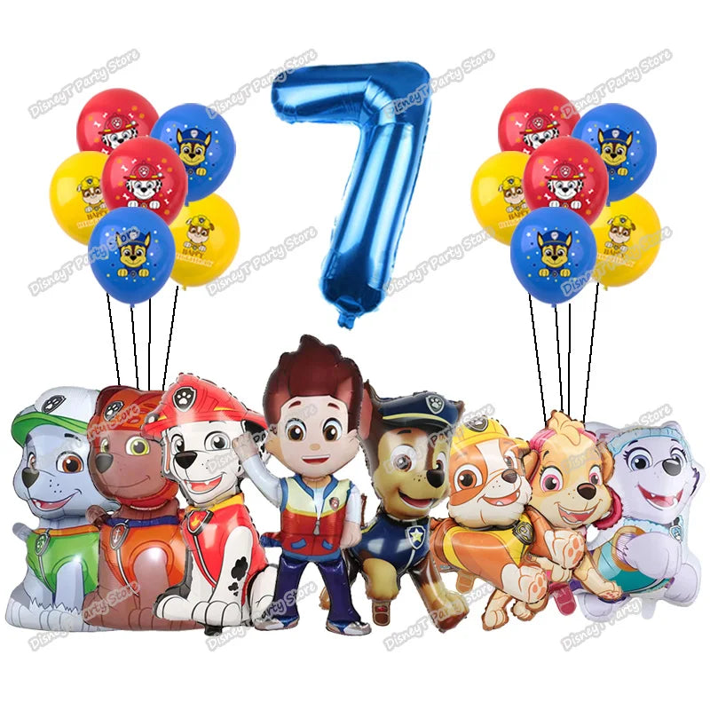 Paw Patrol Bursdagssett – Ballonger, Servise & Banner