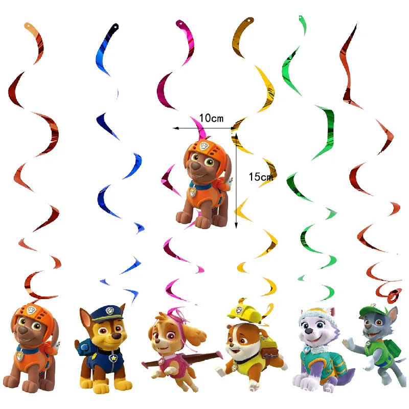 Paw Patrol Bursdagssett – Ballonger, Servise & Banner