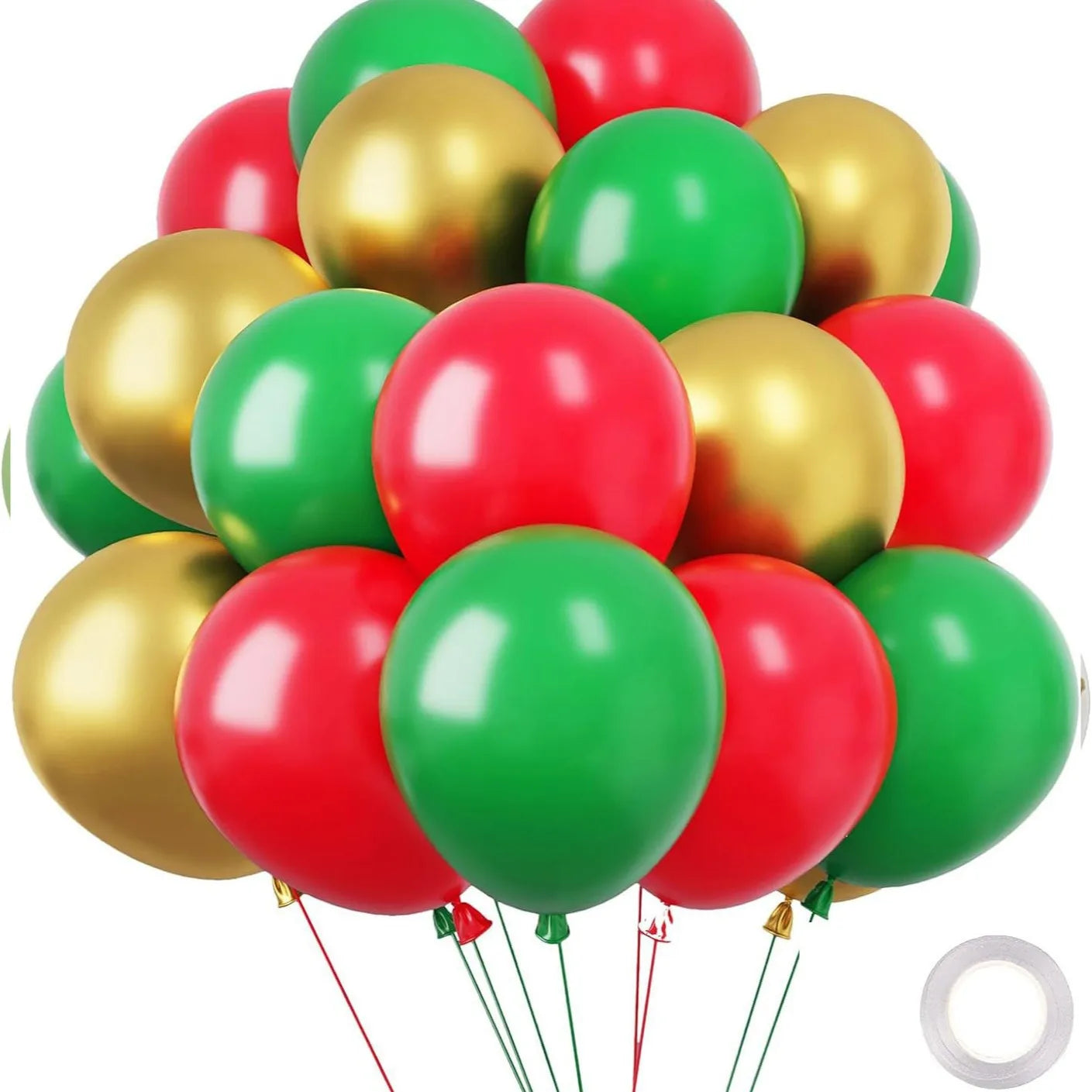 30-Pakning Krom Metalliske Heliumballonger