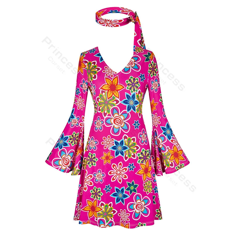 70-talls Hippie & Disko Kostyme for Herrer