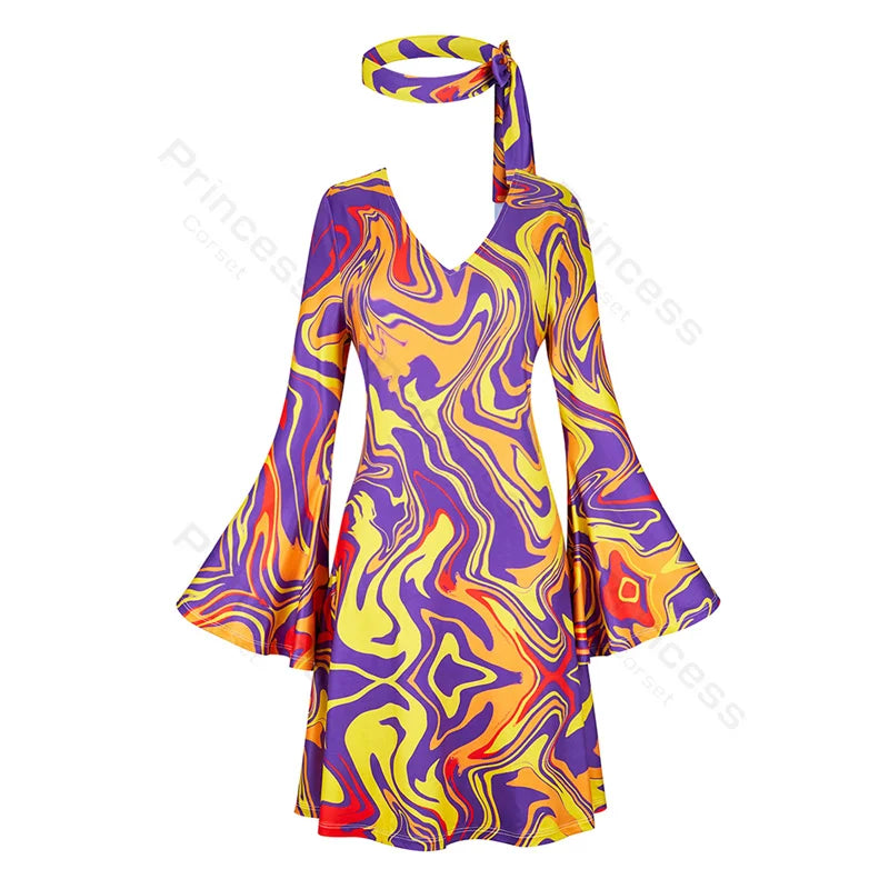 70-talls Hippie & Disko Kostyme for Herrer