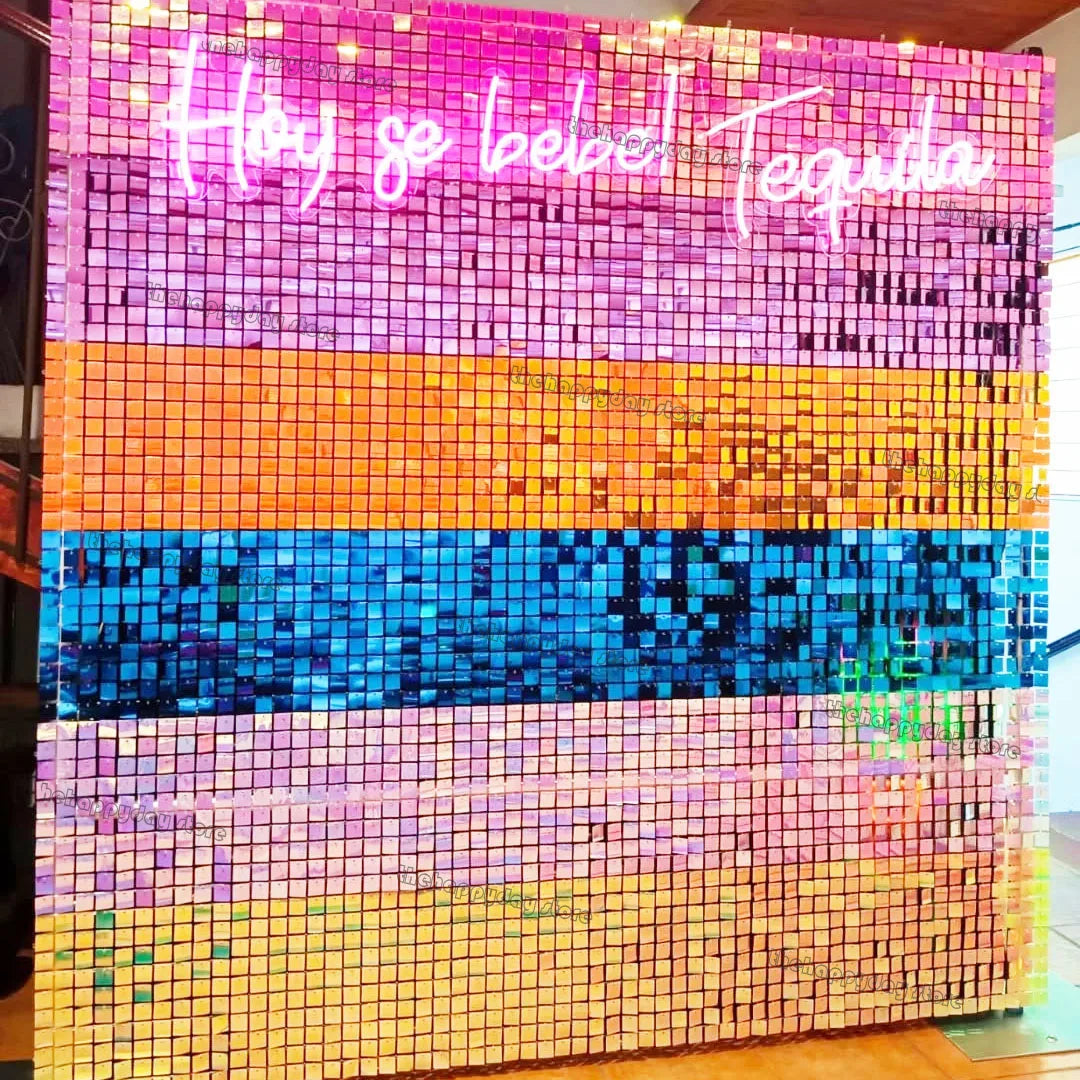 Glitter Bakgrunnsgardin for Fotovegg 1x2m