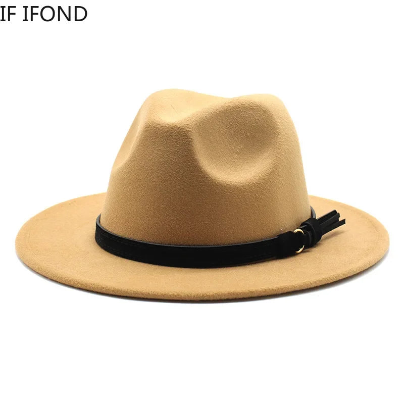 Elegante Ull-Fedora Hatt