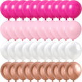 Rose Rosa Metalliske & Konfetti Ballonger