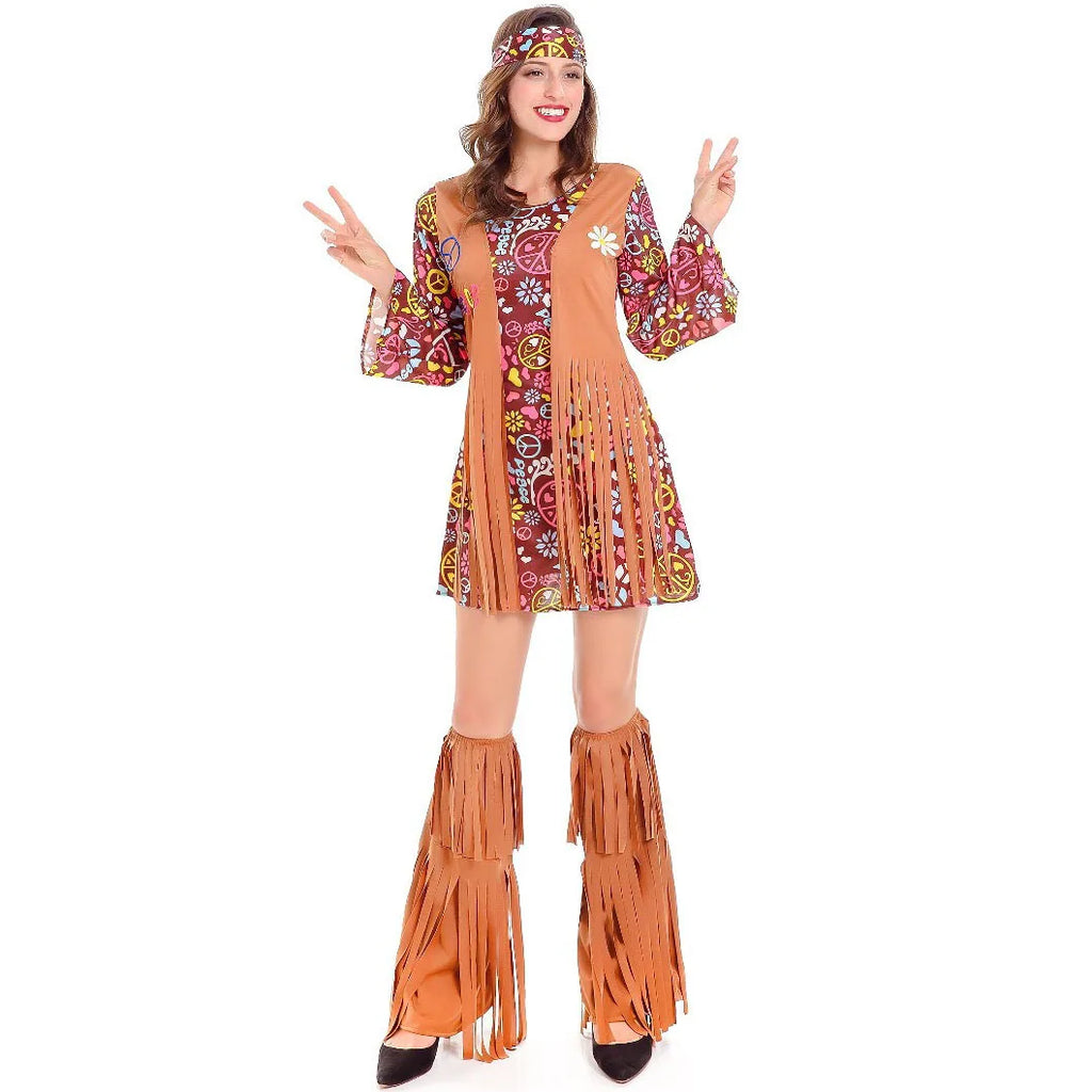 70-talls Hippie & Disko Kostyme for Herrer