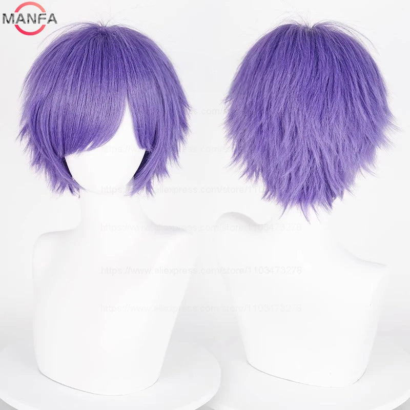 Kort Rett Cosplay-Parykk (30 cm)