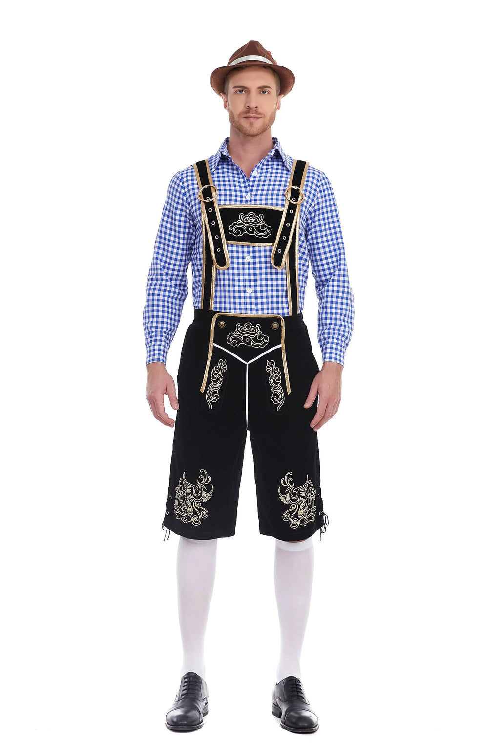 3-Delers Lederhosen Oktoberfest Antrekk for Menn