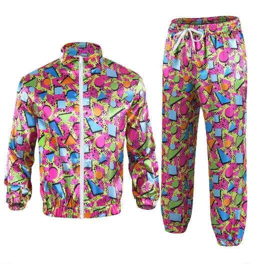 Klassisk 80s & 90s Shell Suit Kostyme for Herre