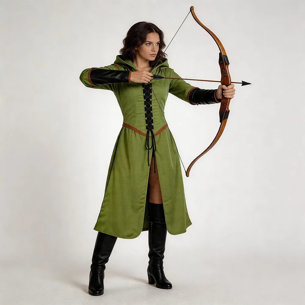 Womens Medieval Hooded With Kostyme