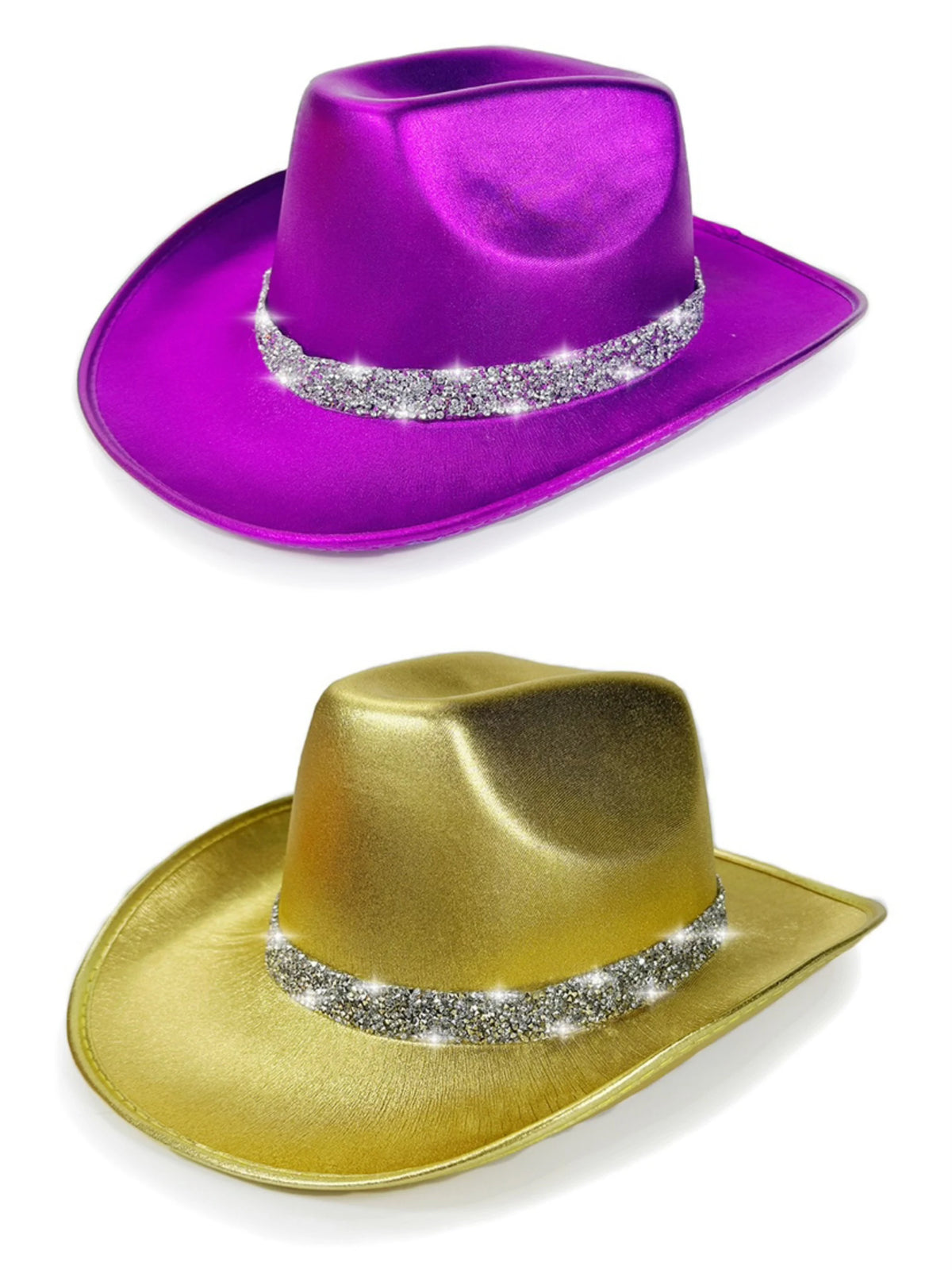 Glitrende Western Cowboyhatt