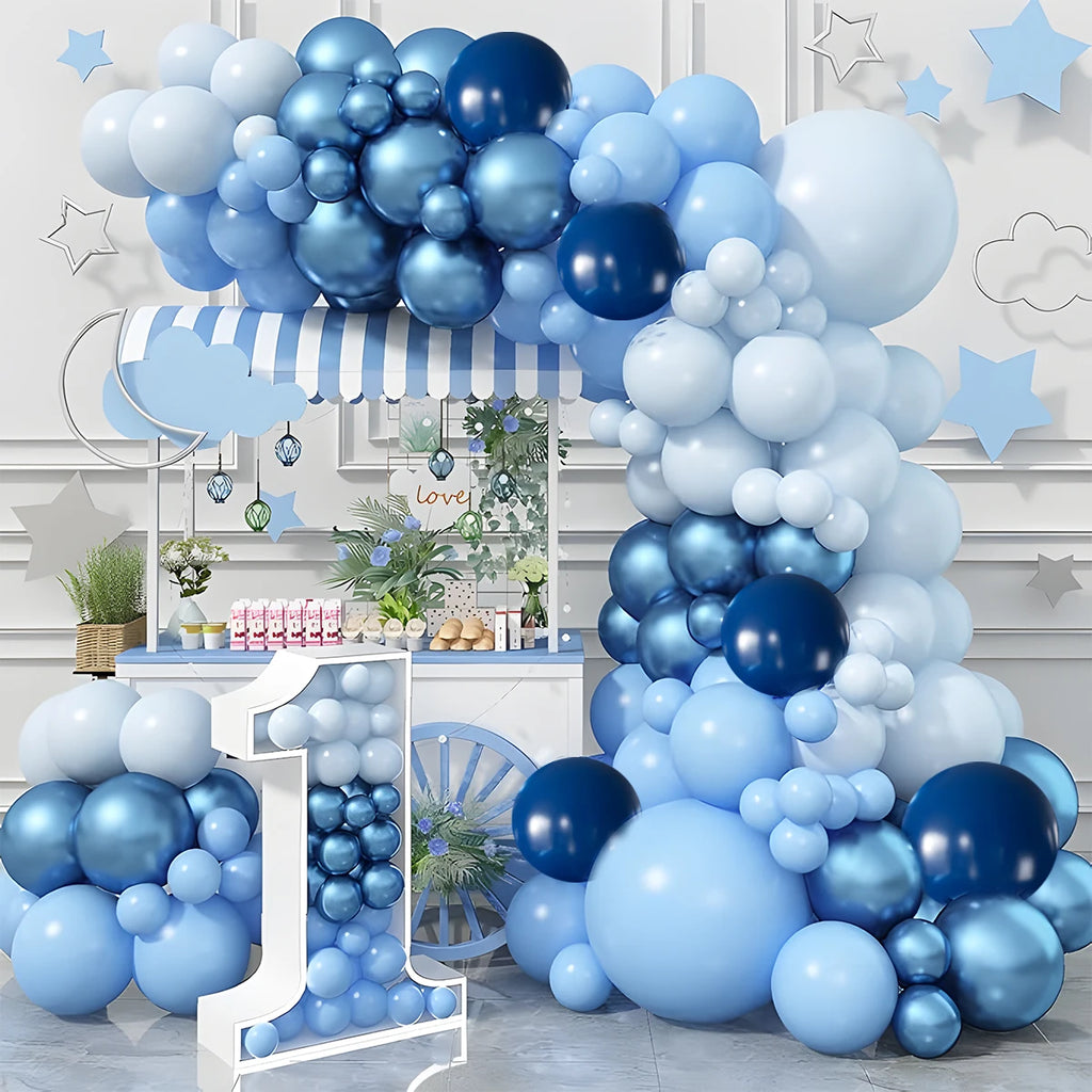 Perlemor & Metallisk Ballongmiks – Flerpakning