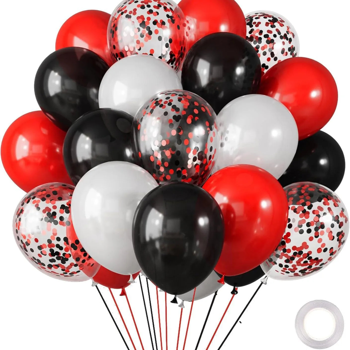 30-Pakning Krom Metalliske Heliumballonger