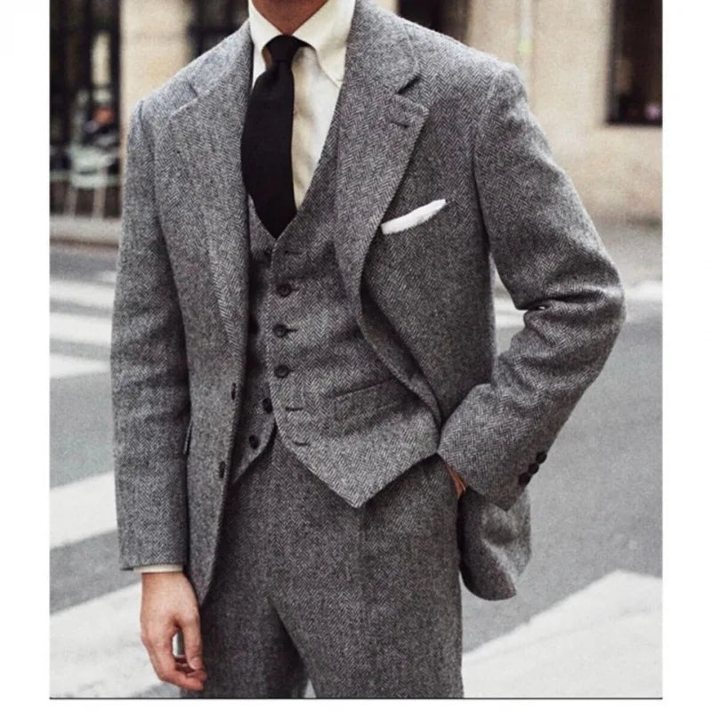 Peaky Blinders 3-Delt Rutete Dress for Menn