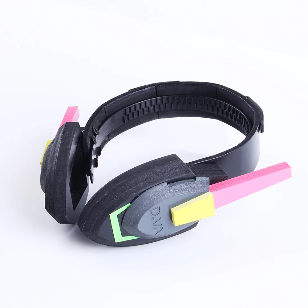 Overwatch D.Va Deluxe Cosplay-sett med Parykk & Hodesett