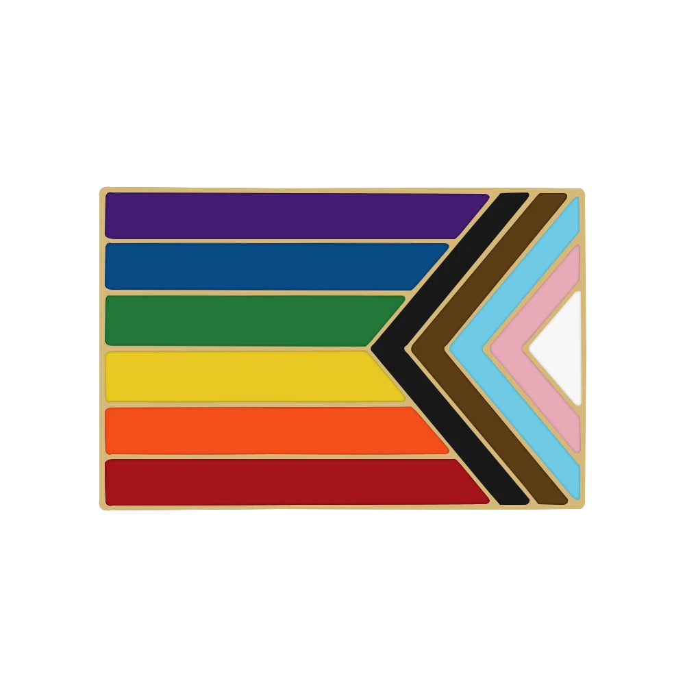 Rektangulær Pride Emaljenål / Brosje