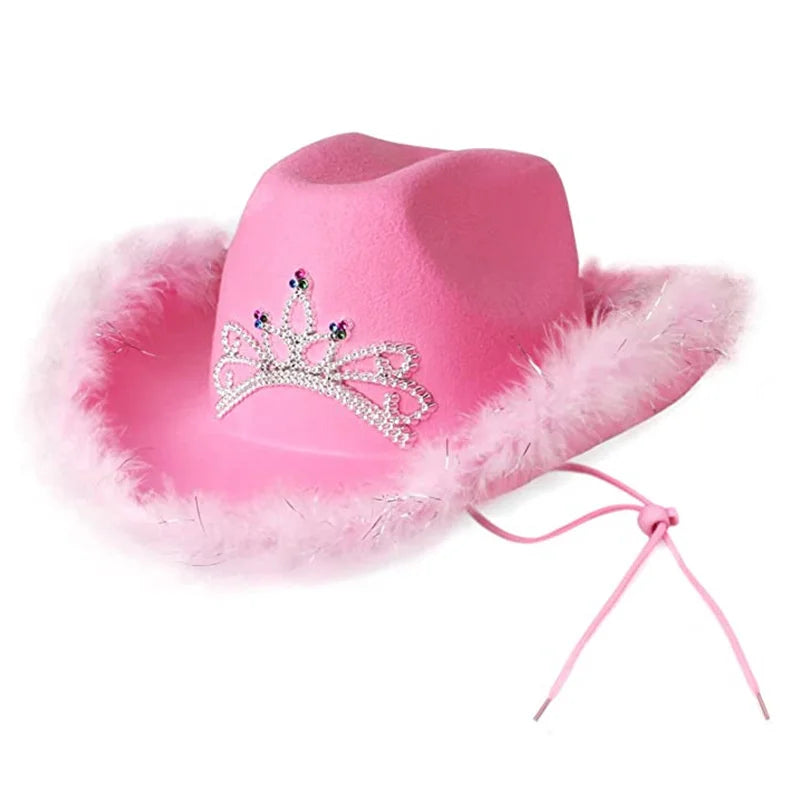 Glitrende Western Cowboyhatt