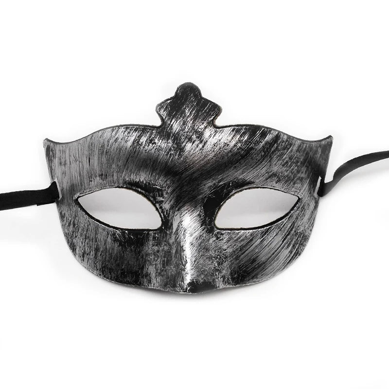 Vintage Prins Maskeradadmaske med Krone