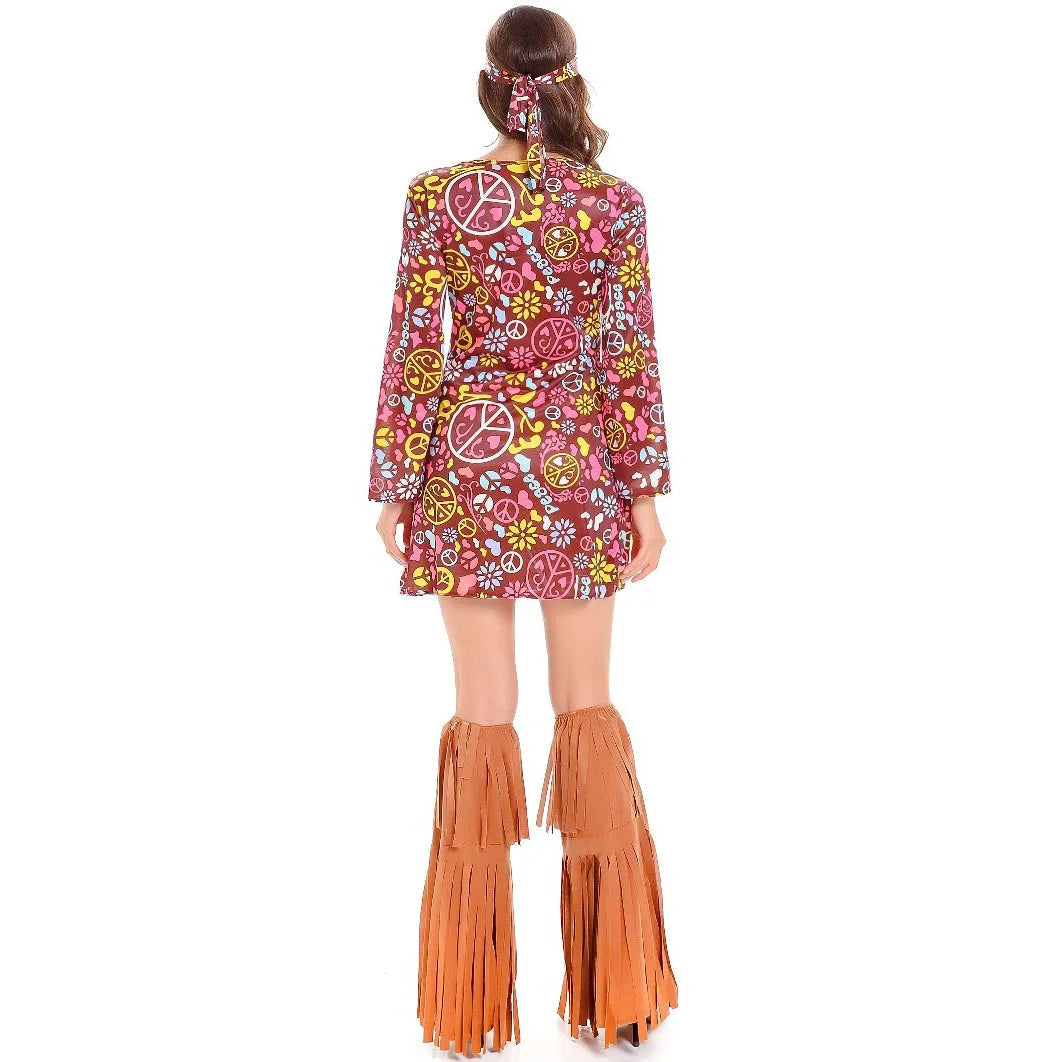 70-talls Hippie & Disko Kostyme for Herrer