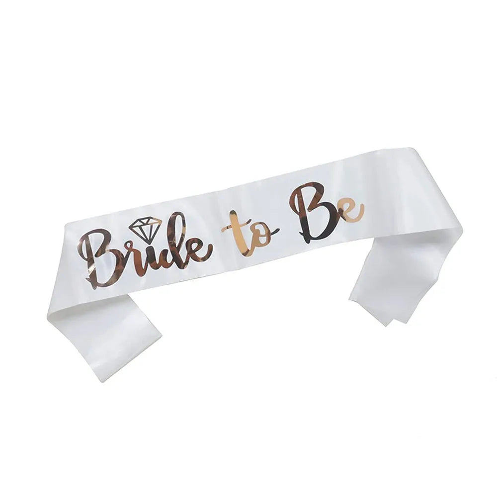 Team Bride & Bride To Be Satengbånd Sett