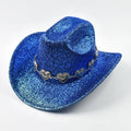 Glitrende Western Cowboyhatt
