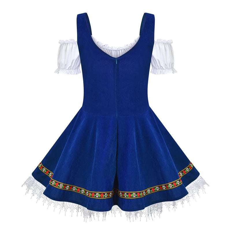 Klassisk Dirndl Oktoberfest-kjole til Dame