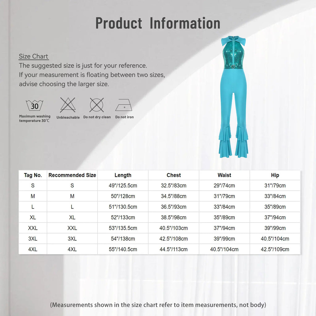 70-talls Disko Jumpsuit for Damer
