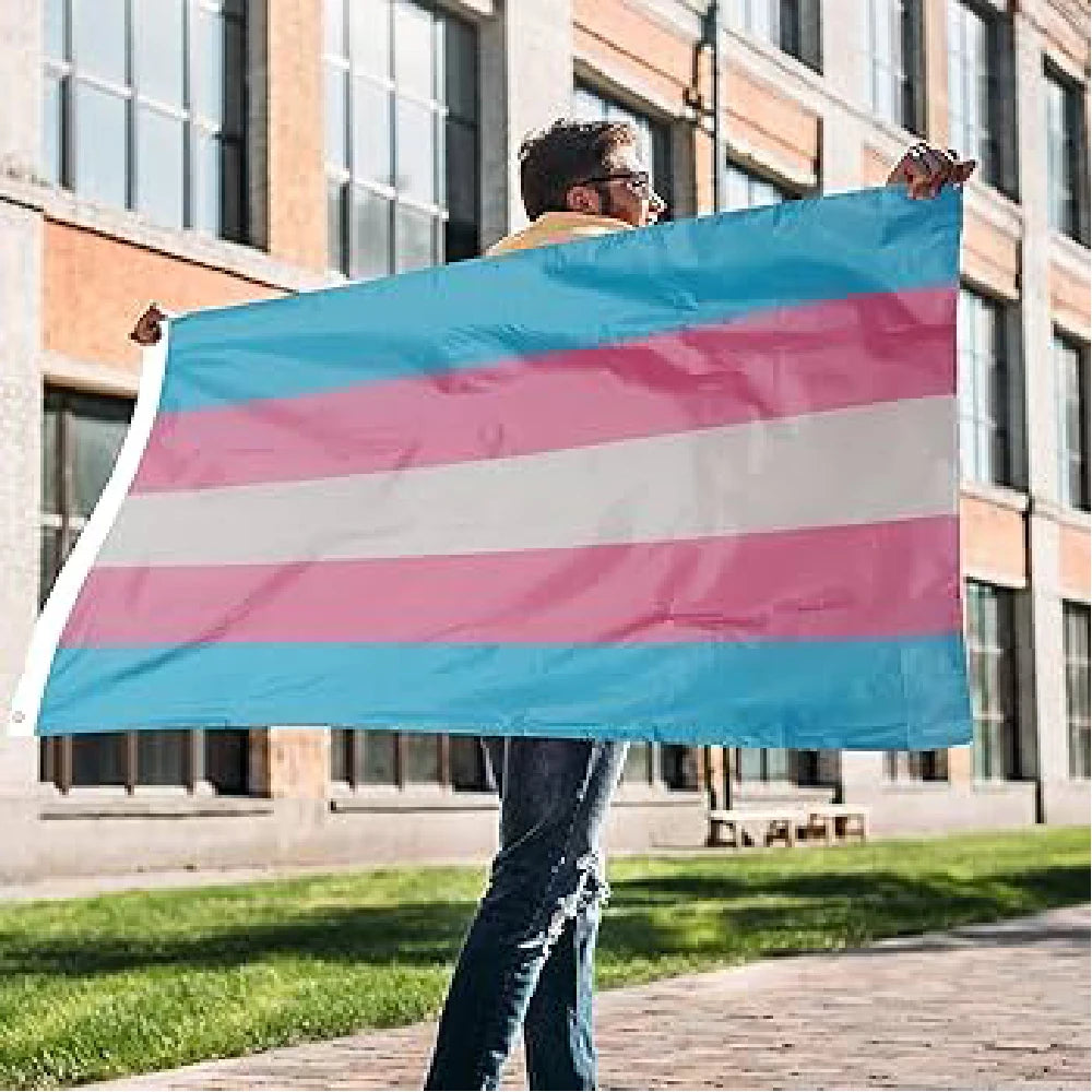 Transgender & Pride Polyesterflagg 90x150cm