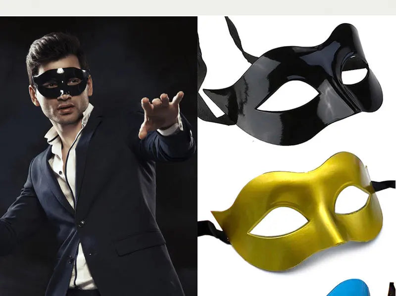 Retro Gentleman & Dronning Halvmaske