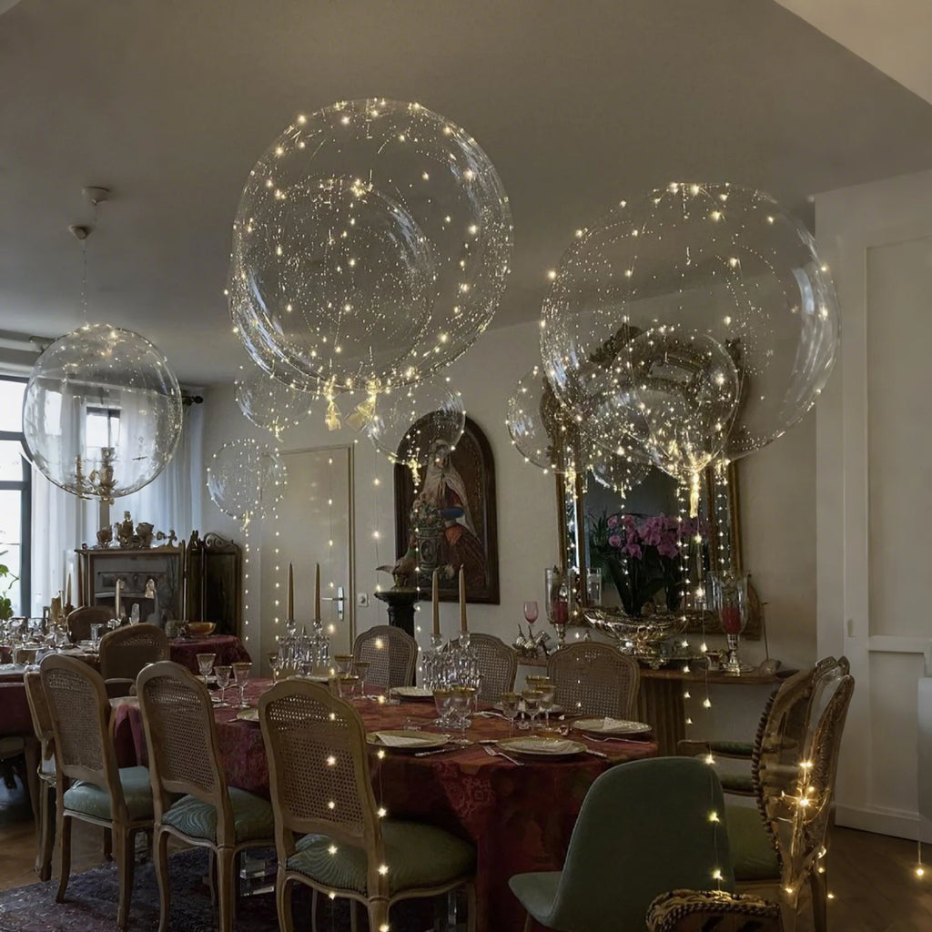 LED Bobo-ballonger med Lys (10-pk)