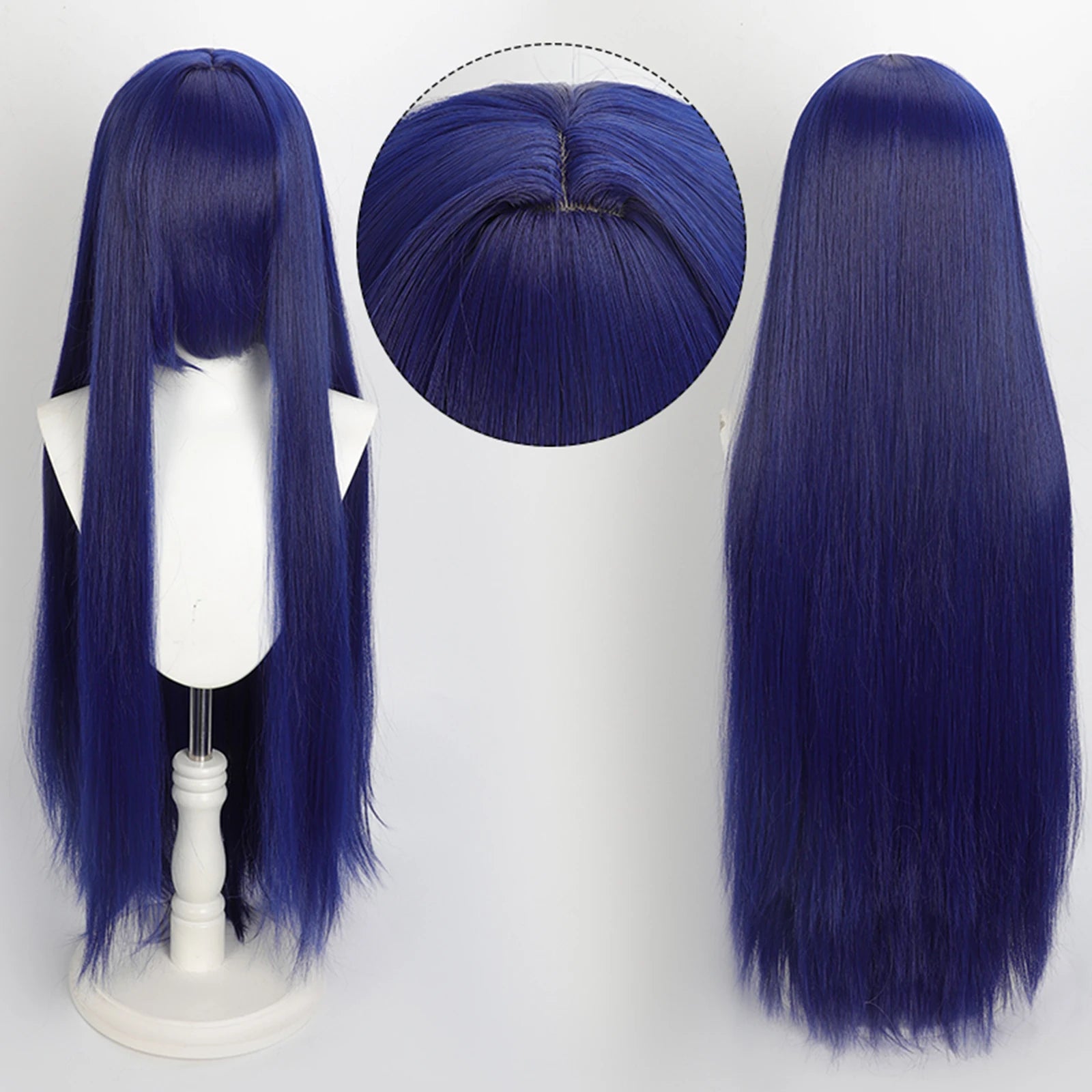 Ekstra Lang Rett Cosplay-Parykk (100 cm)