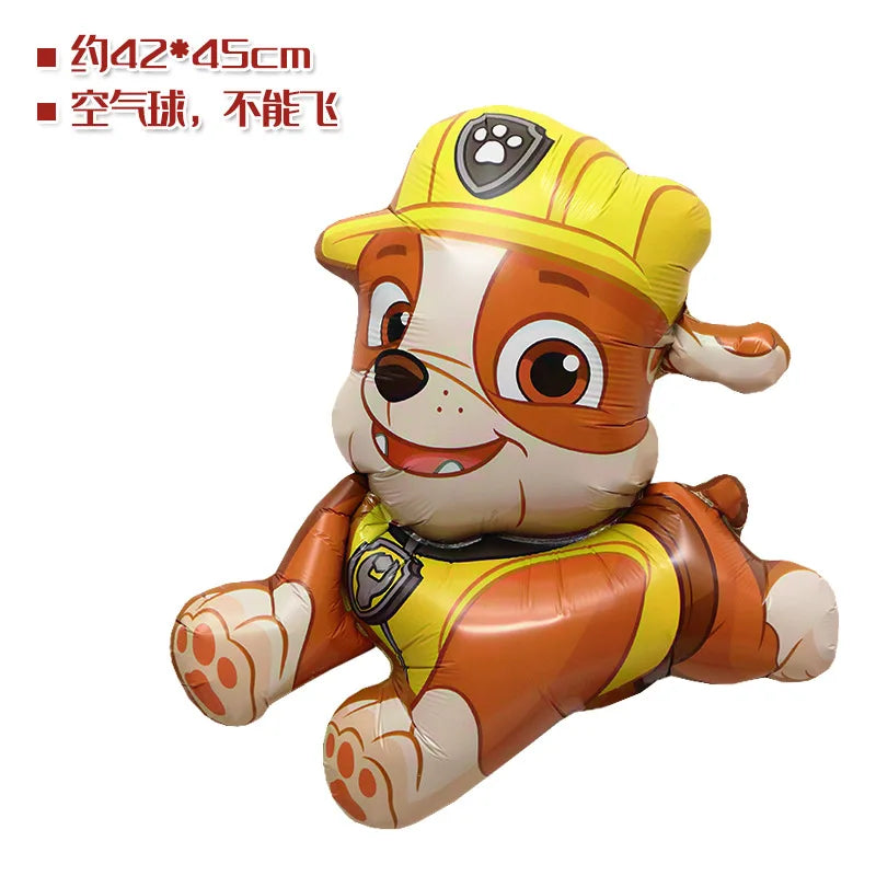 4-Pakning Paw Patrol Figurballonger i Folie