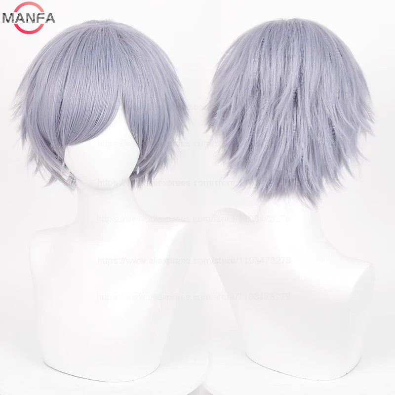Kort Rett Cosplay-Parykk (30 cm)