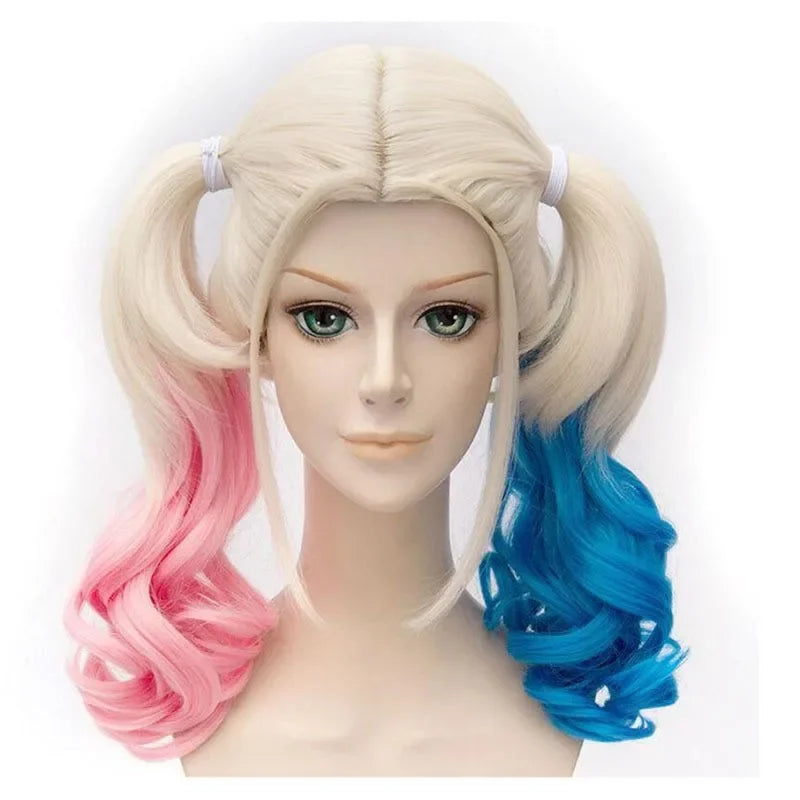 Harley Quinn Cosplay Tilbehørssett & Parykk