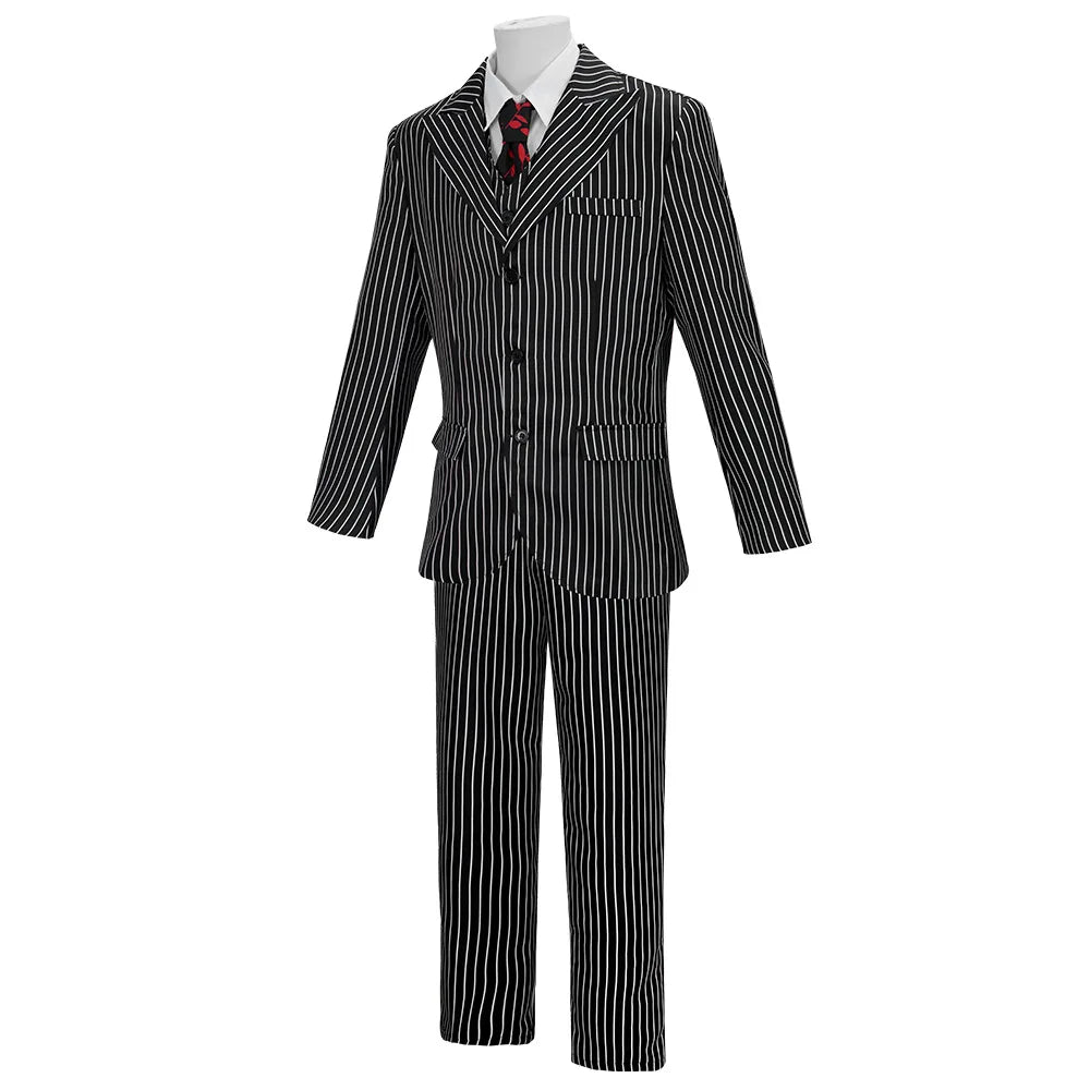 Morph 1920-tallet Stripete Gangster Dress for Menn