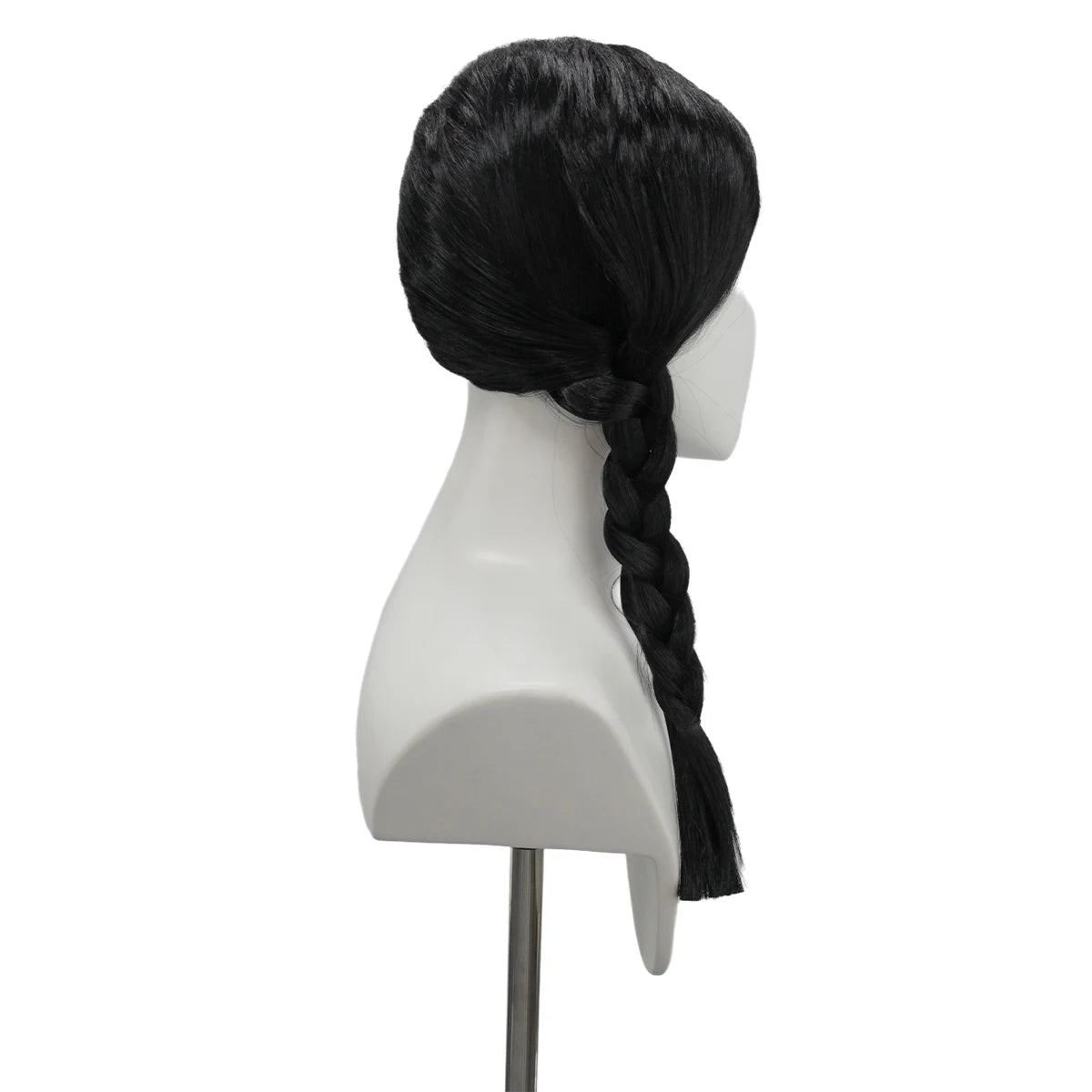 Wednesday Addams Sorte Fletter Parykk
