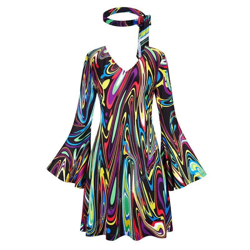 70-talls Hippie & Disko Kostyme for Herrer