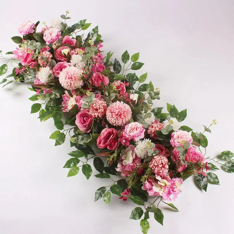 Luksuriøs Blomsterrad med Hvite Roser (100 cm)