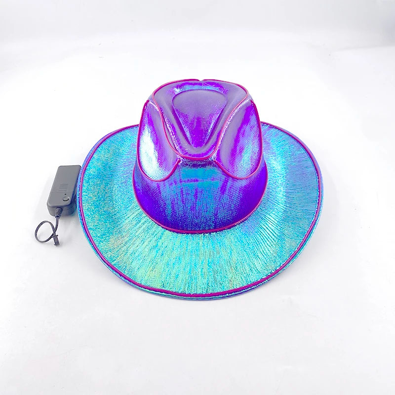 LED-Lyst Western Cowboyhatt