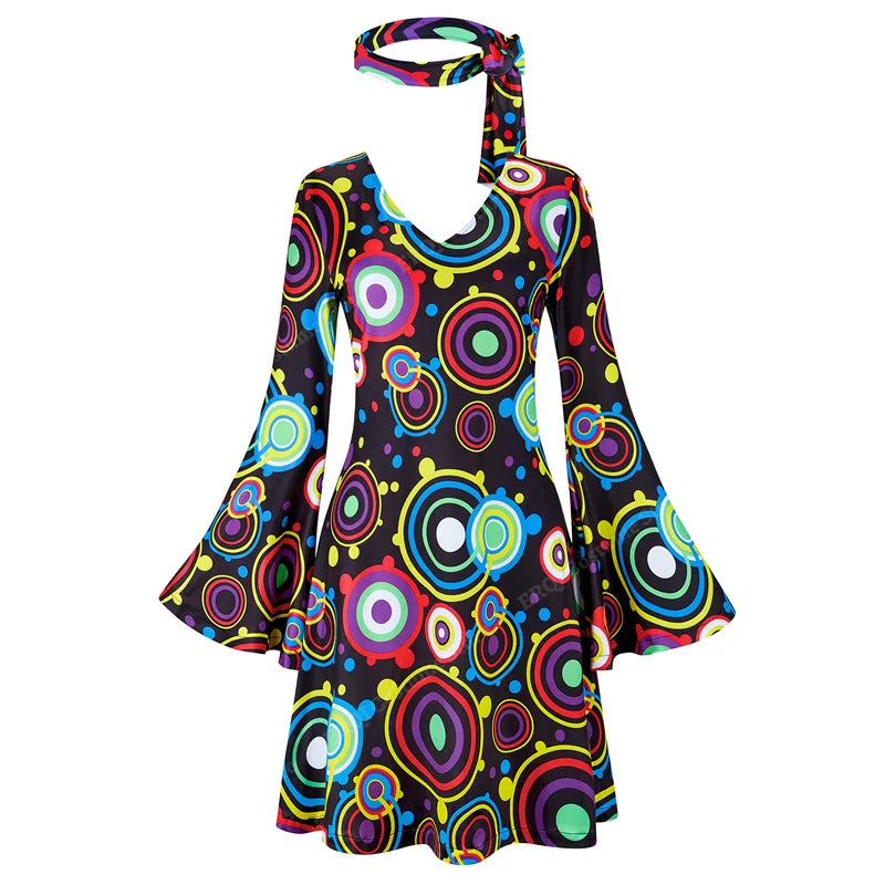 70-talls Hippie & Disko Kostyme for Herrer