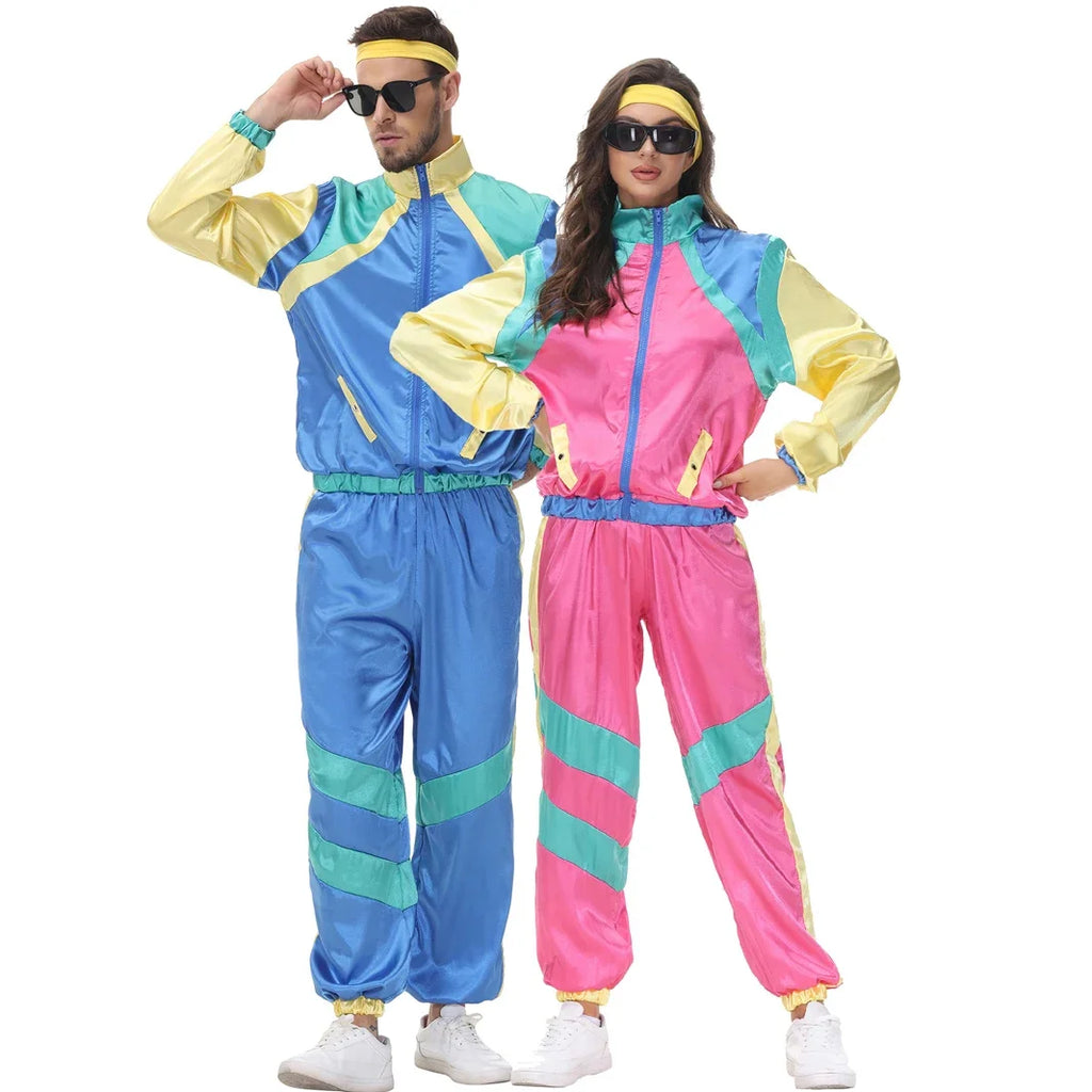 Klassisk 80s & 90s Shell Suit Kostyme for Herre