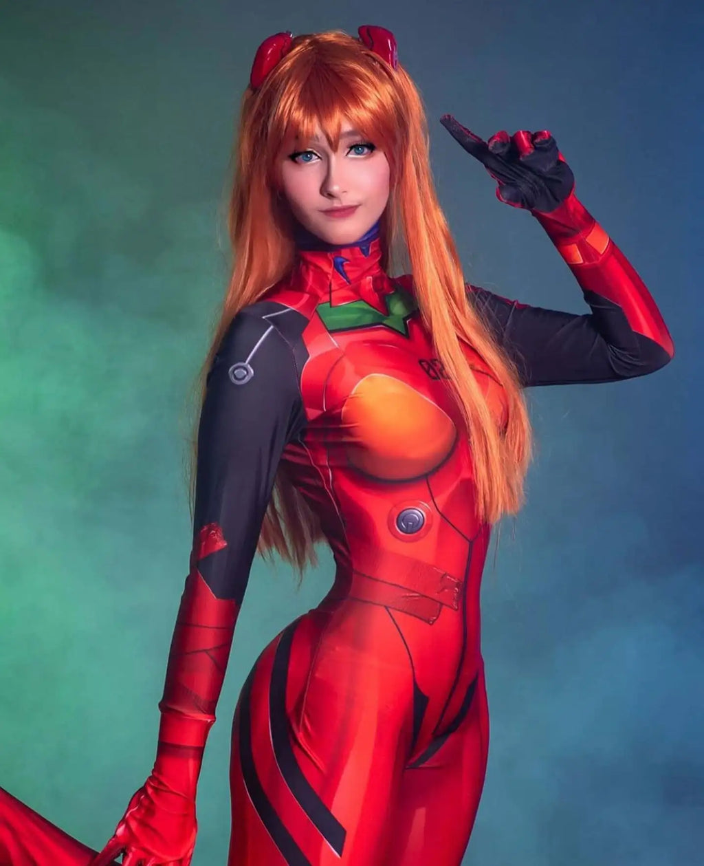Asuka Langley Cosplay Drakt