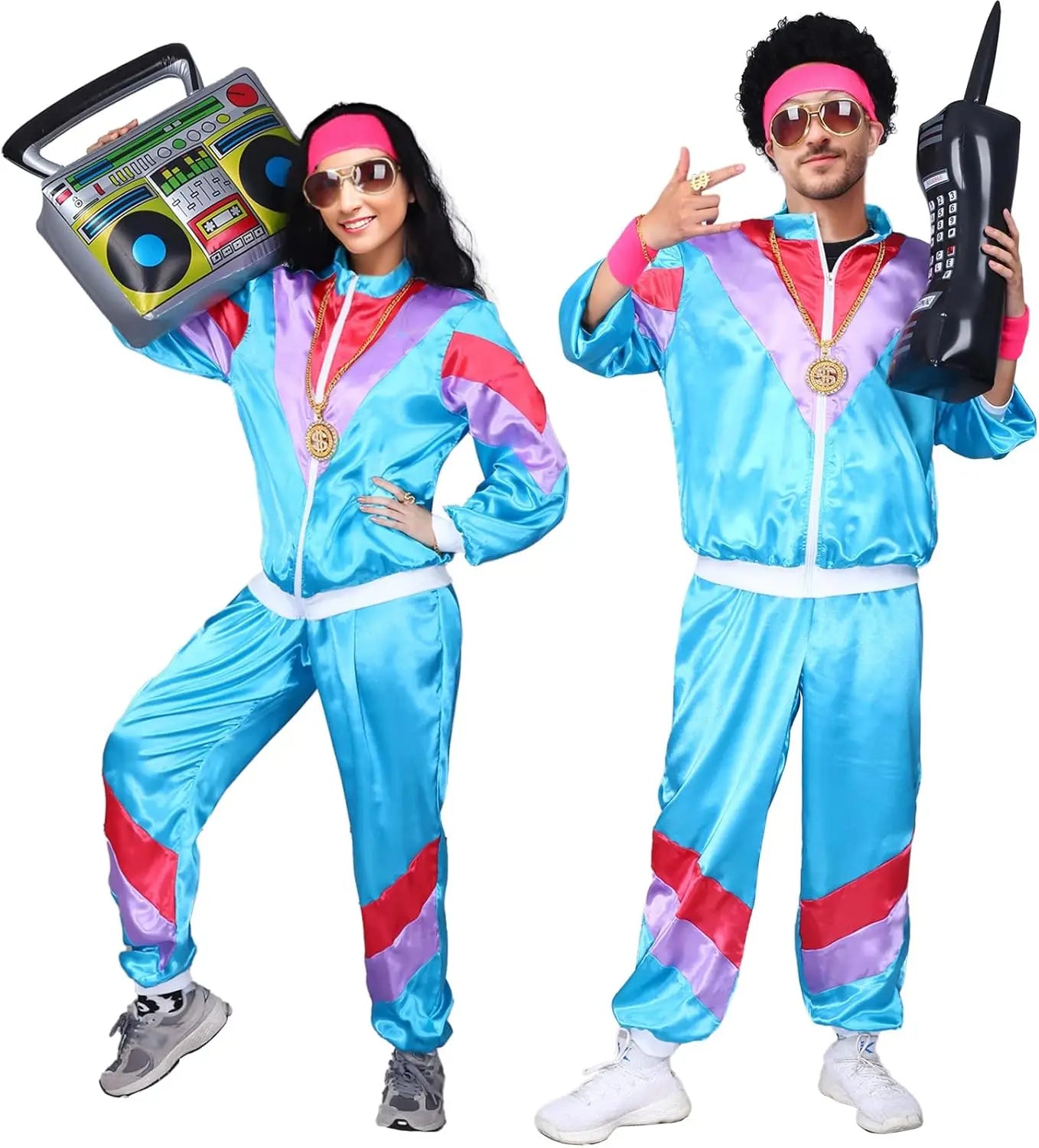 Klassisk 80s Retro Treningsjakke og Bukse for Damer