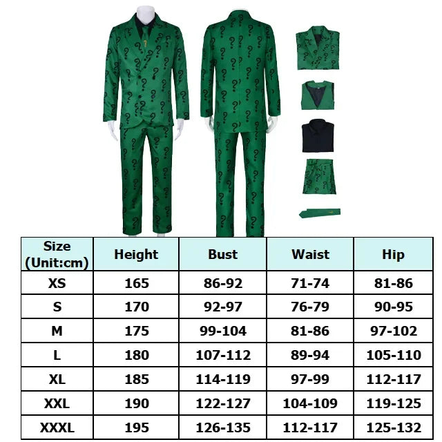 The Riddler Cosplay Kostyme