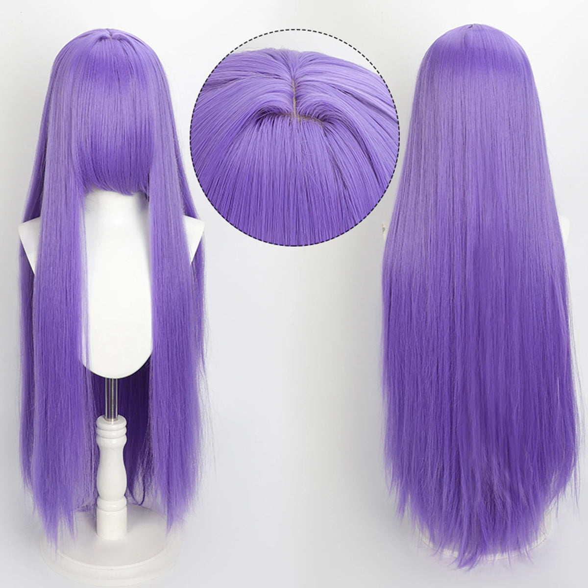 Ekstra Lang Rett Cosplay-Parykk (100 cm)